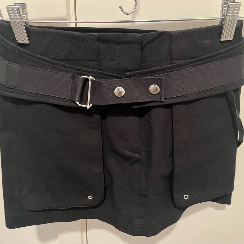 Helmut Lang Black Skorts Tailored Formal Design